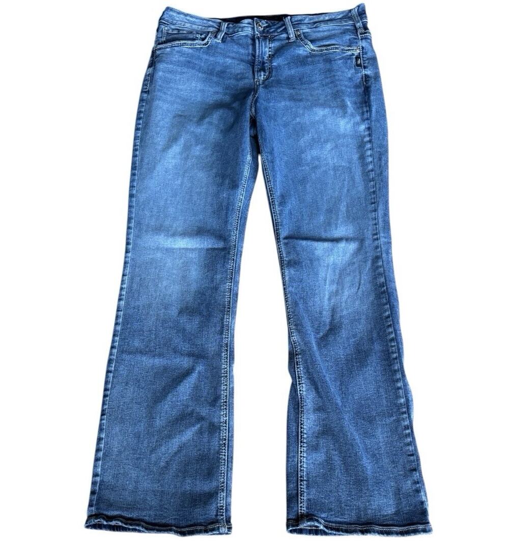 Silver Jeans Co. Suki Slim Bootcut Jeans Mid Rise Medium Wash Size 16W / L33